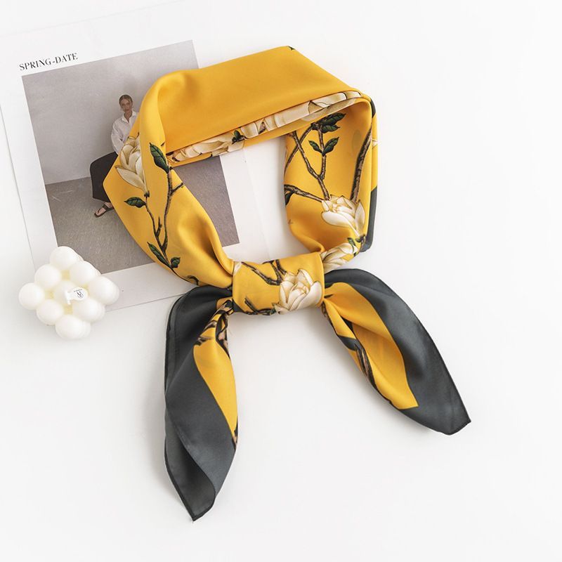 Elegant Silk Scarf Spring Matching Shirt Elegant Silk Scarf Spring Matching Shirt